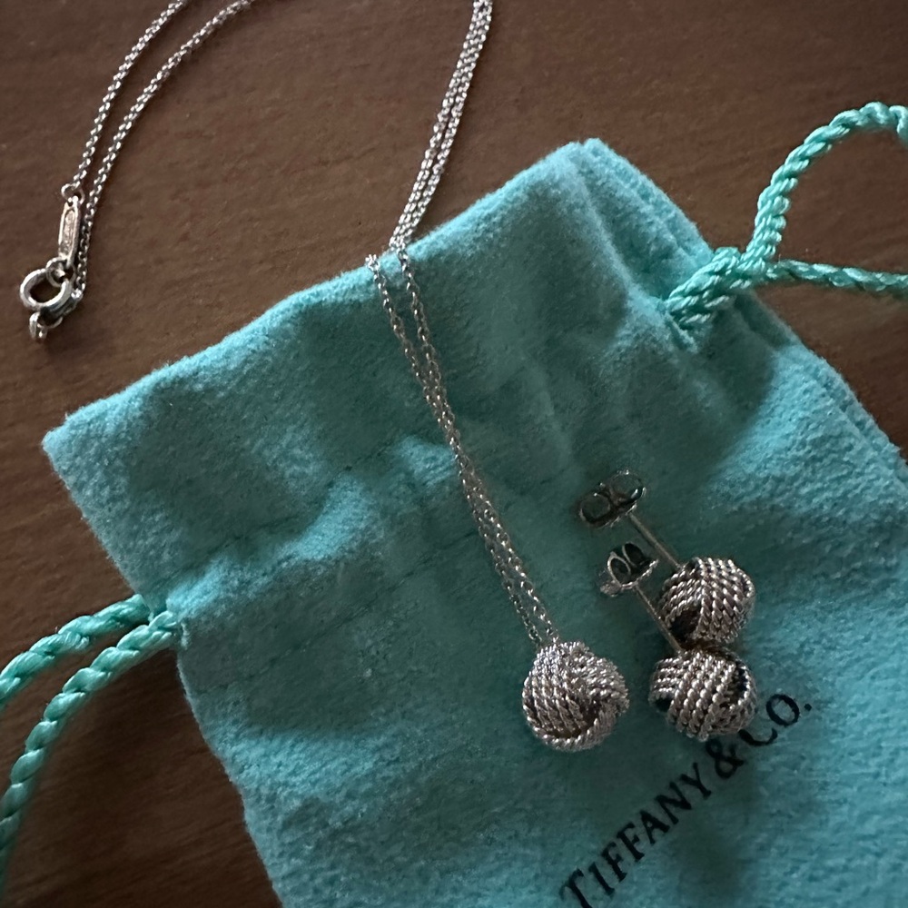 Tiffany & Co. Silver Knot Jewelry Set